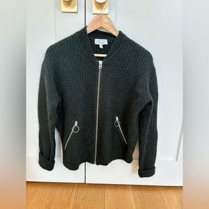 & Other Stories Forest Green Knit Cardigan